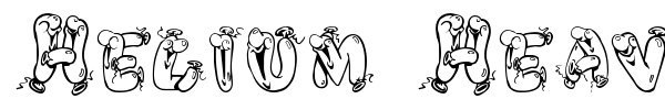 Helium Heaven font preview